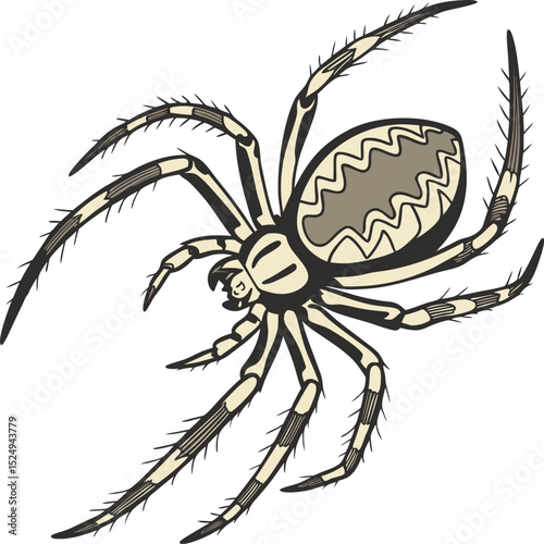 Creepy Spider Line Icons – Thin Outline Vector Symbol Pack
