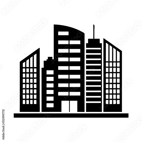 city buildings vector illustration