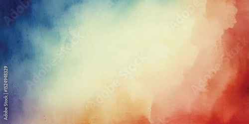 Red and blue usa america flag watercolor background 4th of july independence Day and memorial day labor day America biggest festival and day 