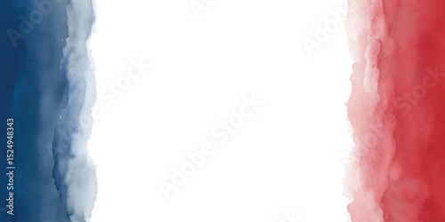 Red and blue usa america flag watercolor background 4th of july independence Day and memorial day labor day America biggest festival and day 