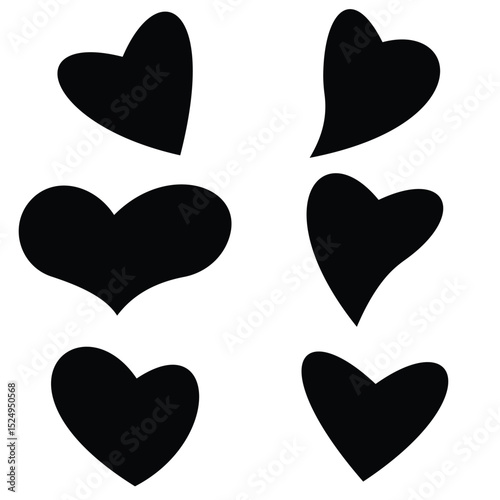 heart icons set 85