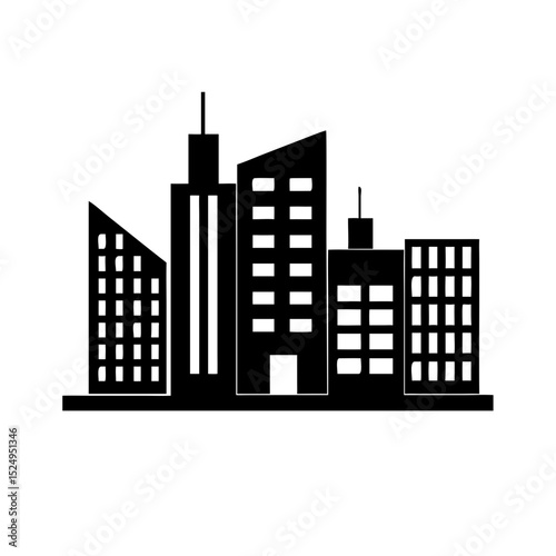 city buildings vector illustration