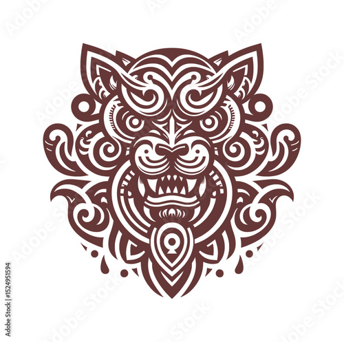 ancient aztec, inca, maya tribal tattoo design (artwork 5)