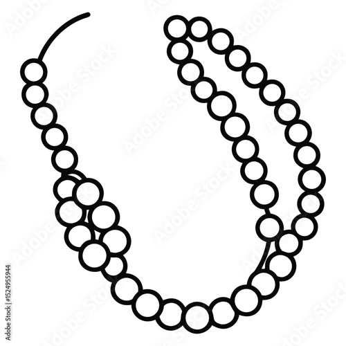 Mardi Gras beads vector