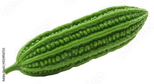Vibrant Green Bitter Melon: A Close-Up View of This Unique Vegetable