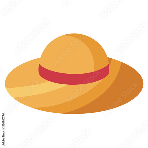 A stylish vector illustration of a classic black fedora hat, a timeless fashion accessory