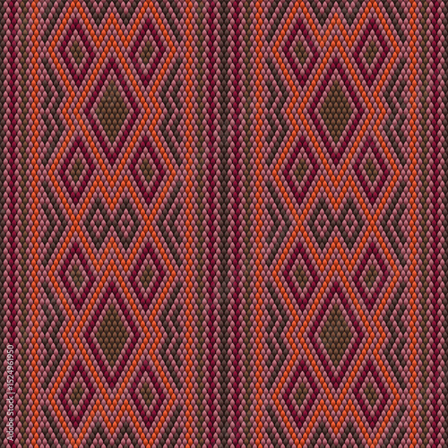   Pattern, ornament,  tracery, mosaic ethnic, folk, national, geometric  for fabric, interior, ceramic, furniture in the Latin American style.