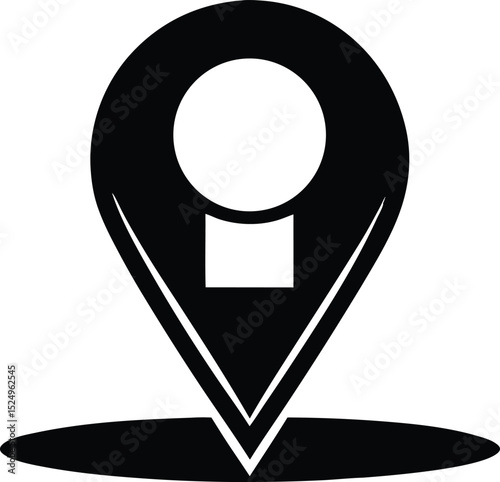 map pointer icon vector