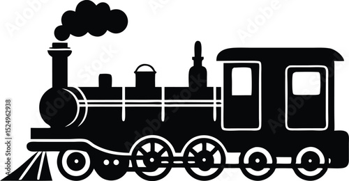 steam locomotive silhouette