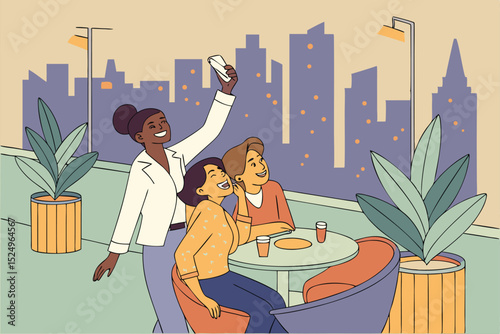 Rooftop Bar Selfie