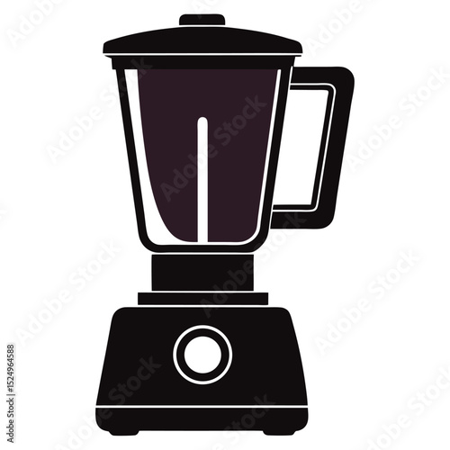 silhouette blender on white background