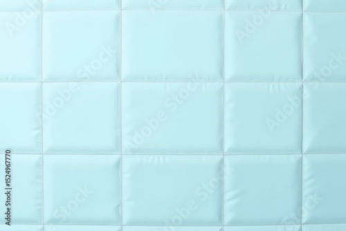 Light Blue Quilted Square Tiles Background Texture