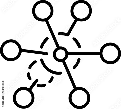 Silhouette of Global Network with Green Nodes – Futuristic Digital Connection Web, Global Data Grid, Technology Background, Abstrac
