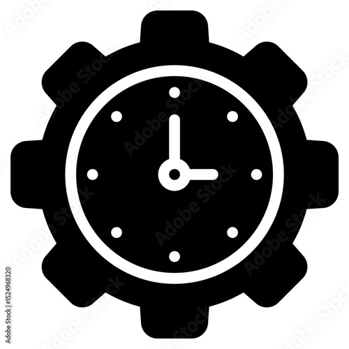 gear time icon animated solid