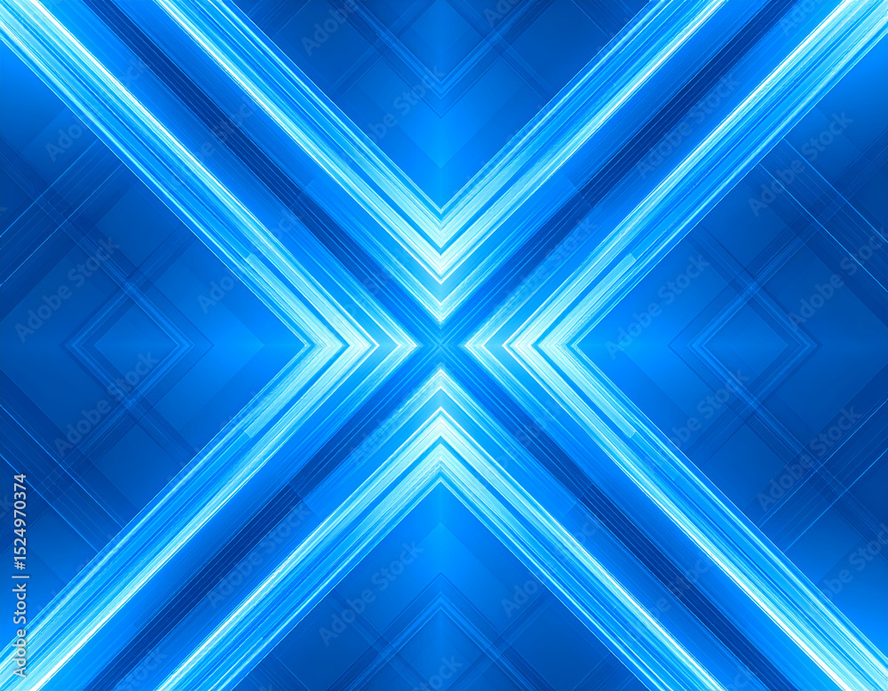 Fototapeta premium abstract tech background with blue glowing patterns