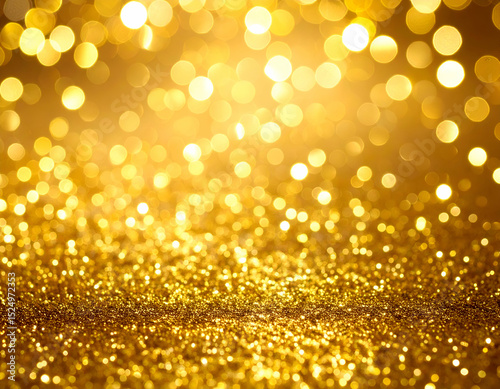 shimmering gold glitter background, high sparkle  photo