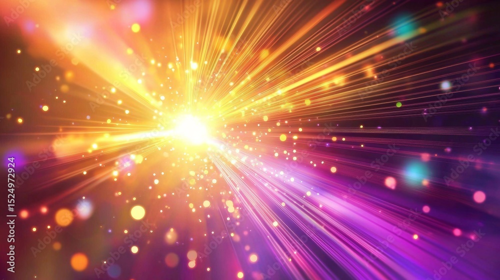 Fototapeta premium Innovative and immersive digital art transforms traditional light shows into a modern spectacle.