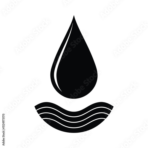 Drop of water  vector illustration