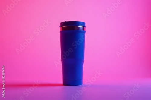 Stylish Insulated Tumbler in Vibrant Blue - Perfect for On-the-Go Drinks