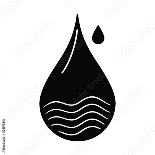 Drop of water  vector illustration