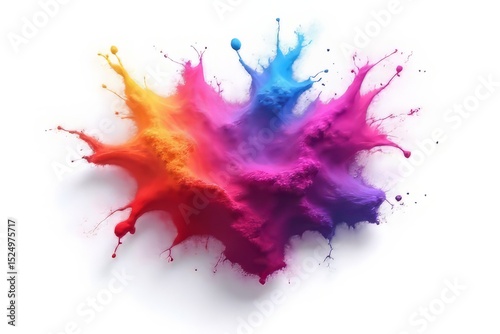 Vibrant Colorful Powder Explosion Abstract Image