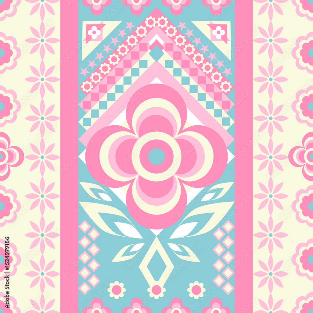 Naklejka premium pink flower background
