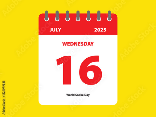 world snake day event july art asian sodiac business icon concept abstract zoo wild cartoon calendar
