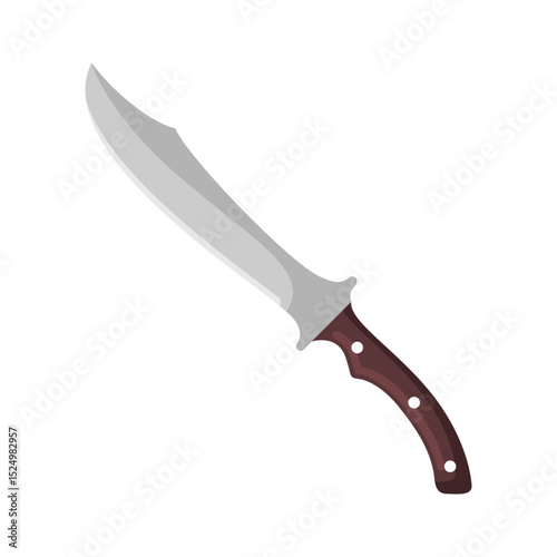 Trail knife flat vector design on a white background