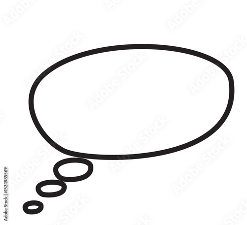 mind text ballon comic clipart lineart