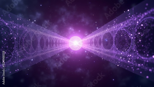 Purple DNA Technology Diagram photo