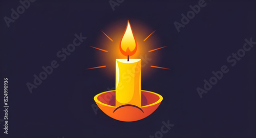 Candle illustration vector, Candle flame icon, Burning candle clipart, Candle with wax vector, Aromatherapy candle drawing, Scented candle icon, Candlelight vector, Decorative candle art, Candle silho
