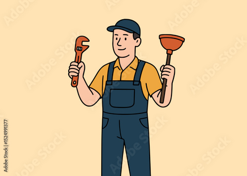 plumber with plunger