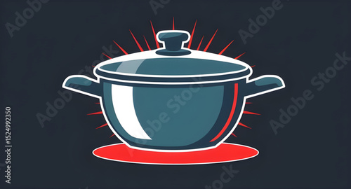pot vector illustration, cooking pot icon, kitchen pot graphic, saucepan vector, cookware illustration, pot with lid vector, boiling pot icon, stew pot drawing, cooking utensil vector, pot clipart, me