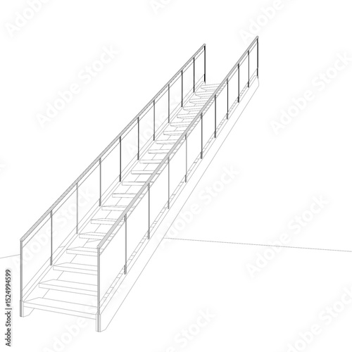 3D illustration of building component