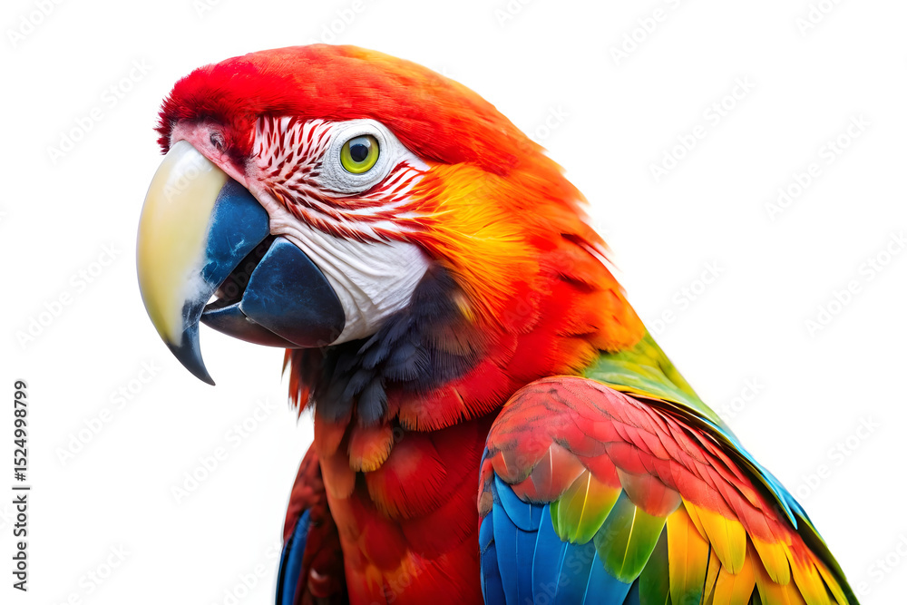 Fototapeta premium red and yellow macaw
