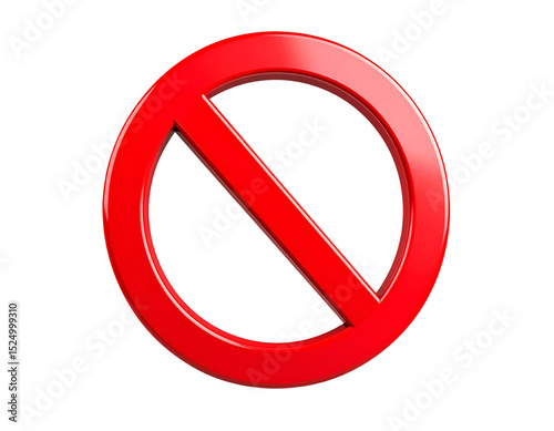 3D Prohibition Sign with Glossy Red Surface and Soft Shadows, isolated on white background Free Download 3D Prohibition Sign with Glossy Red Surface and Soft Shadows, isolated on white background - GFXLoad