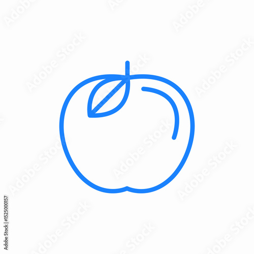 apple fruit icon sign vector