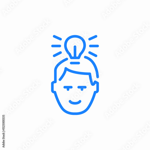 bright idea icon sign vector