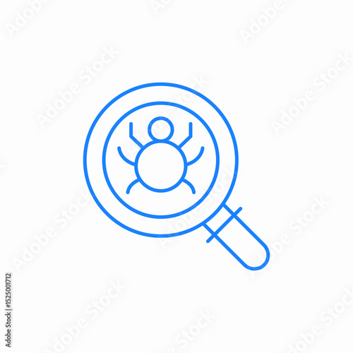 search spider icon sign vector