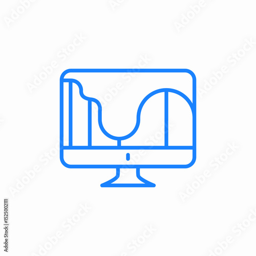 statistics data icon sign vector