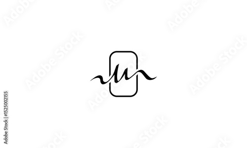 M logo design	
