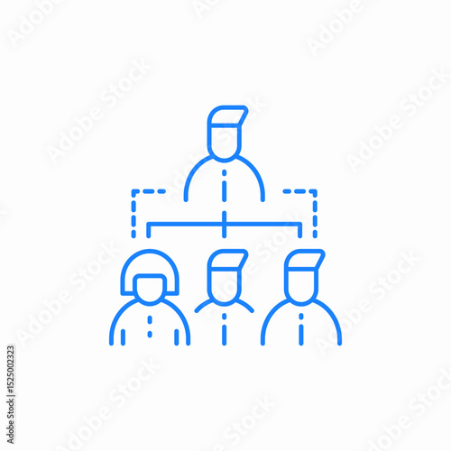 team supervisor icon sign vector