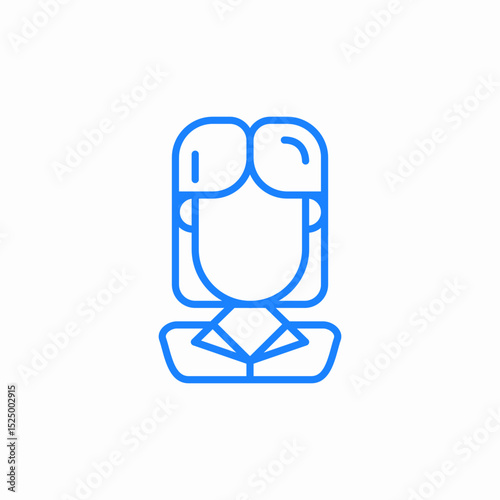 woman female icon sign vector