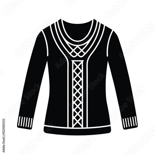 Classic Women's Merino Vector Illustration