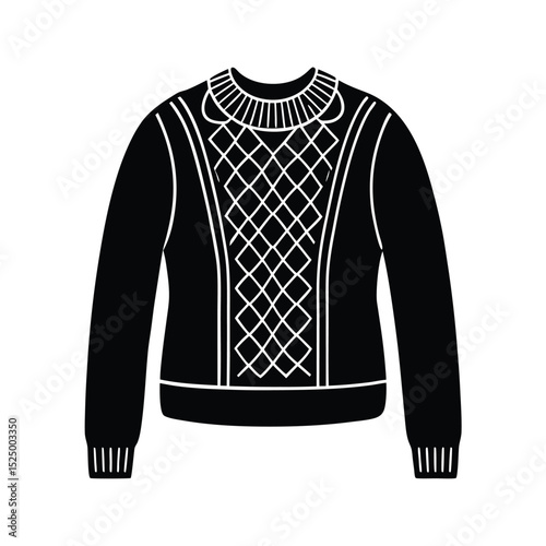 Comfortable Clan Aran Fiber Vector Illustration