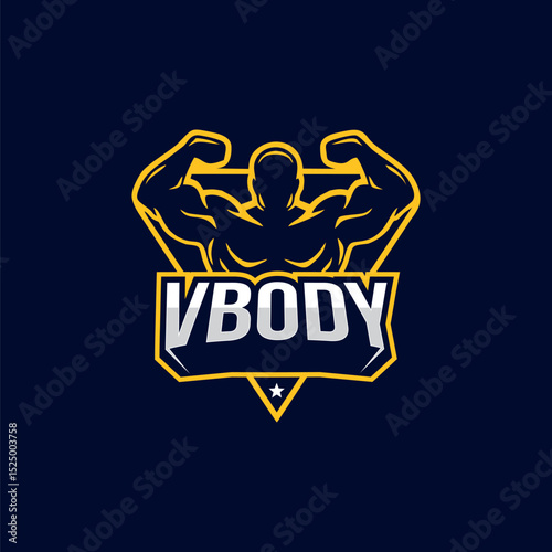 A standout emblem capturing the essence of the gym exercise and athleticism