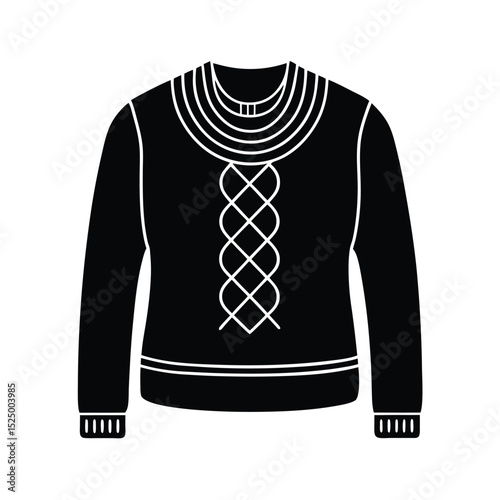 Handcrafted Textured Sweater Vector Illustration