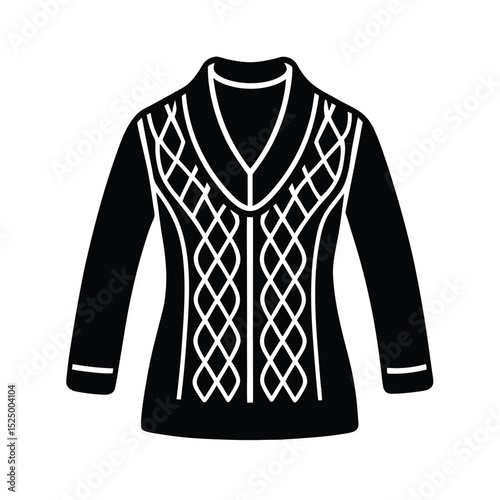 Handcrafted Vintage Wool Vector Illustration