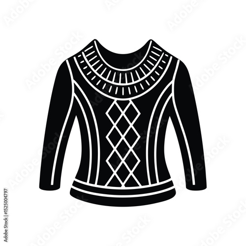 Luxurious Knit Handcrafted Vector Illustration
