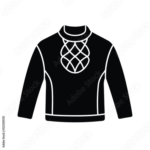 Rustic Clan Aran Sweater Vector Illustration